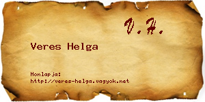 Veres Helga névjegykártya